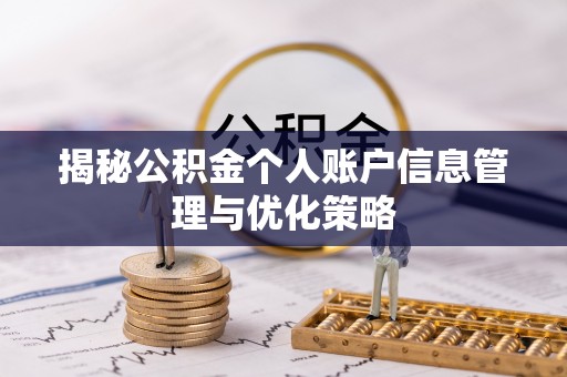 南木林揭秘公积金个人账户信息管理与优化策略