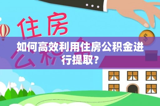 南木林如何高效利用住房公积金进行提取？